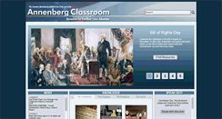 Desktop Screenshot of annenbergclassroom.org
