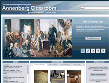 Tablet Screenshot of annenbergclassroom.org